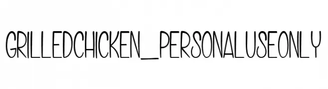 Grilled Chicken_PersonalUseOnly  font caratteri gratis