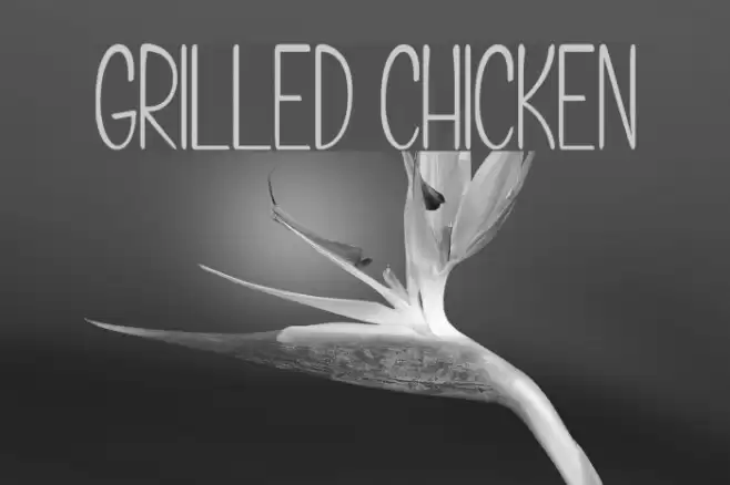 Grilled Chicken Font examples