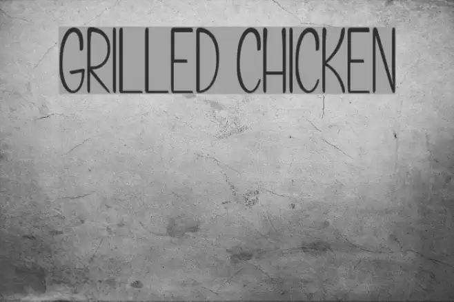 Grilled Chicken Font examples