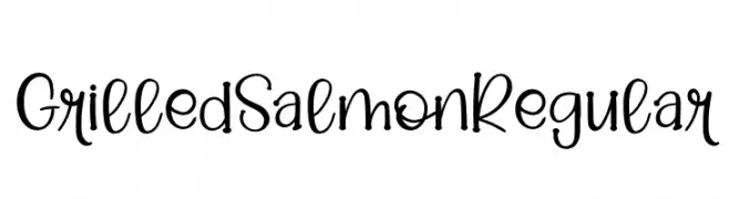 GrilledSalmonRegular  لخطوط تنزيل