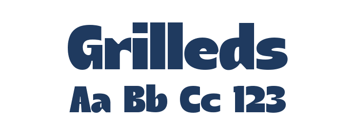Grilleds Font Preview