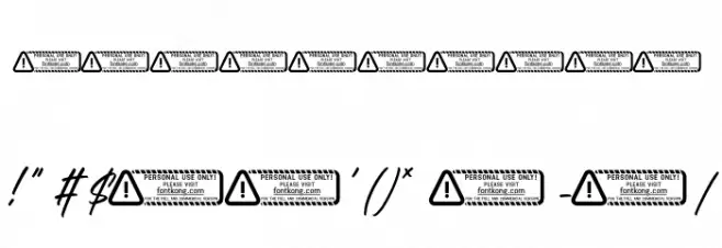 Grillstone PERSONAL USE ONLY! Font OTHER CHARS