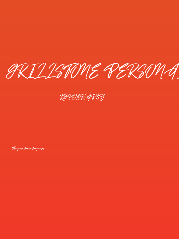 Grillstone PERSONAL USE ONLY! Poster