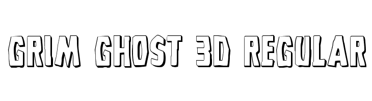 Grim Ghost 3D Regular Font