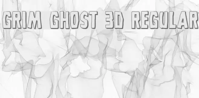 Grim Ghost 3D Regular Font examples