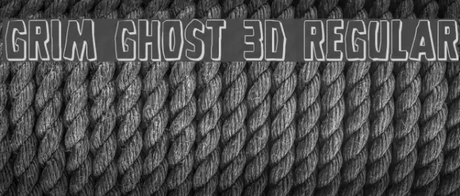 Grim Ghost 3D Regular Font examples