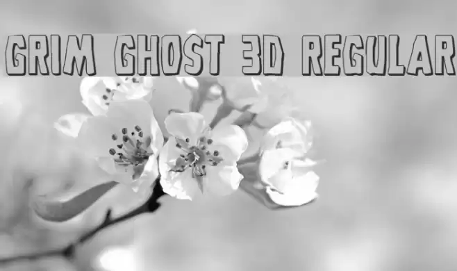 Grim Ghost 3D Regular Font examples