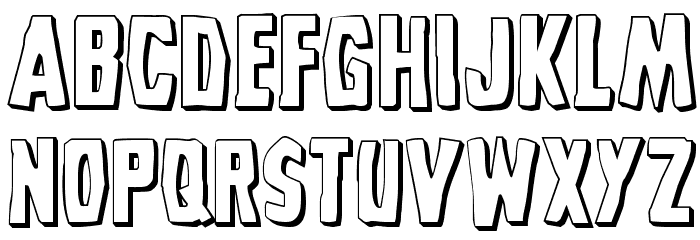 Grim Ghost 3D Regular Font LOWERCASE