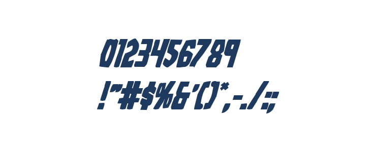 Grim Ghost Bold Italic Other Characters