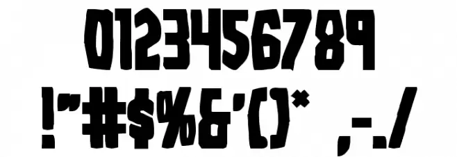 Grim Ghost Bold Font OTHER CHARS