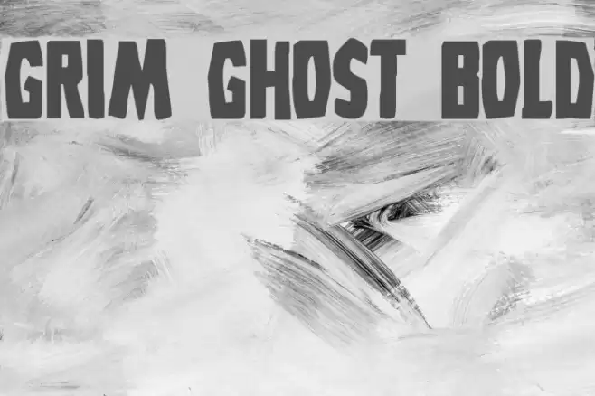 Grim Ghost Bold Font examples