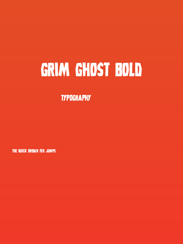Grim Ghost Bold Poster