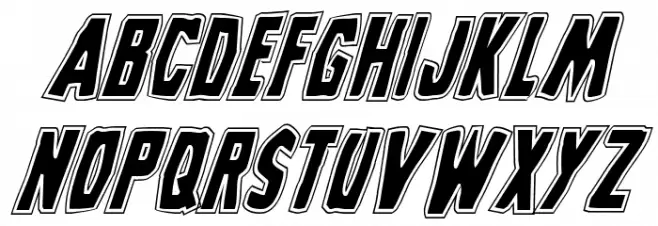 Grim Ghost College Italic Font UPPERCASE