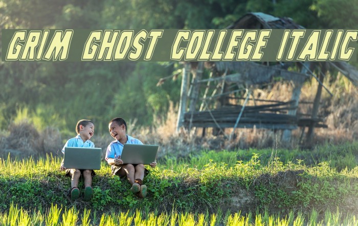 Grim Ghost College Italic Example 1