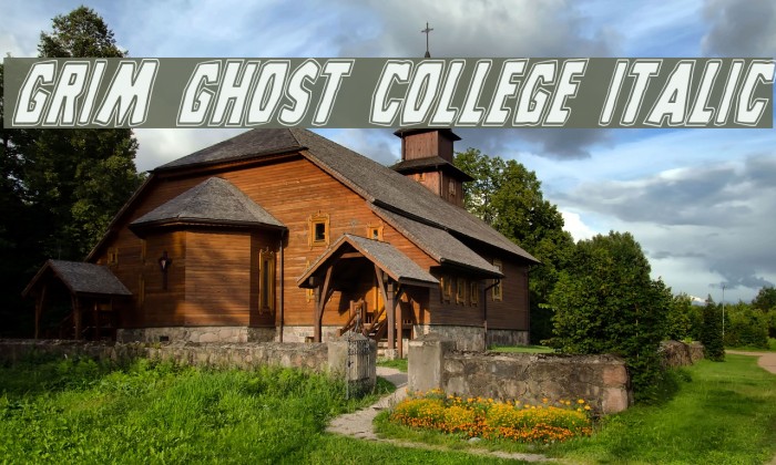 Grim Ghost College Italic Example 3