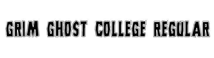 Grim Ghost College Regular  Fuentes Gratis Descargar