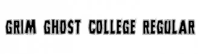 Grim Ghost College Regular  Frei Schriftart Herunterladen