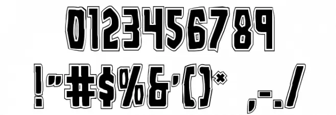 Grim Ghost College Regular Font OTHER CHARS