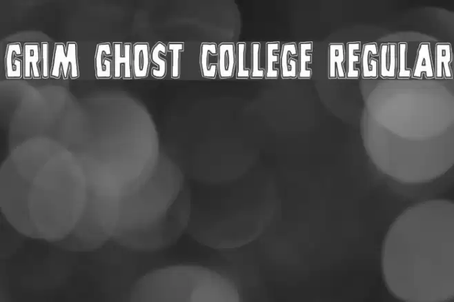 Grim Ghost College Regular Font examples