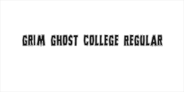 Grim Ghost College Regular Logo