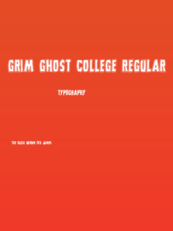 Grim Ghost College Regular Poster