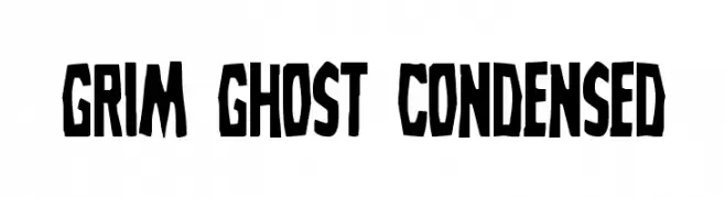 Grim Ghost Condensed  नि: शुल्क फ़ॉन्ट्स डाउनलोड