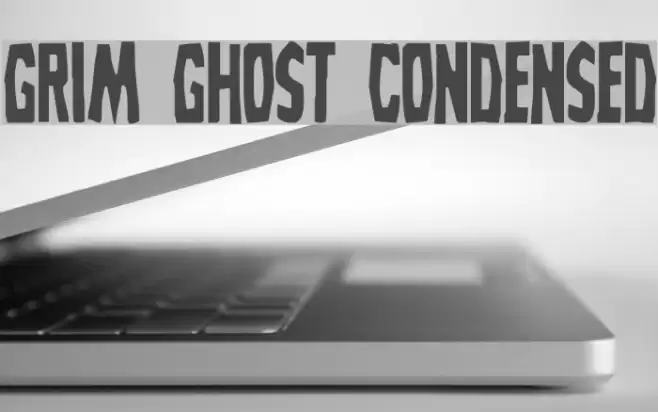 Grim Ghost Condensed Font examples