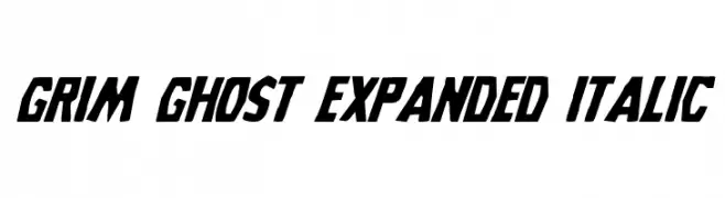 Grim Ghost Expanded Italic  Fuentes Gratis Descargar