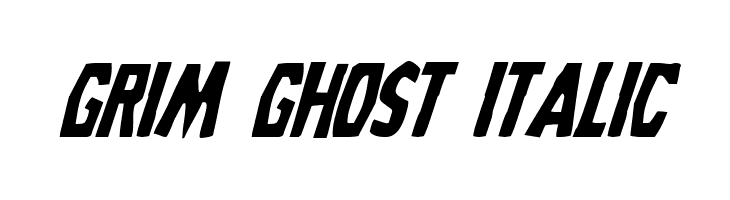 Grim Ghost Italic  नि: शुल्क फ़ॉन्ट्स डाउनलोड