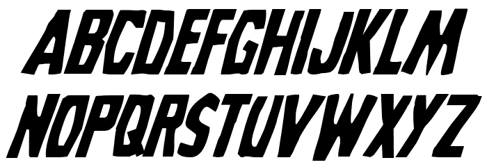 Grim Ghost Italic Font LOWERCASE