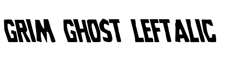 Grim Ghost Leftalic Font