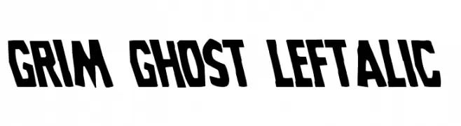 Grim Ghost Leftalic  Fuentes Gratis Descargar
