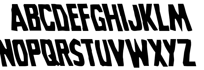 Grim Ghost Leftalic Font LOWERCASE