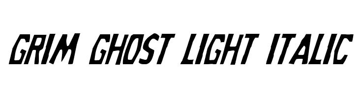 Grim Ghost Light Italic  baixar fontes gratis