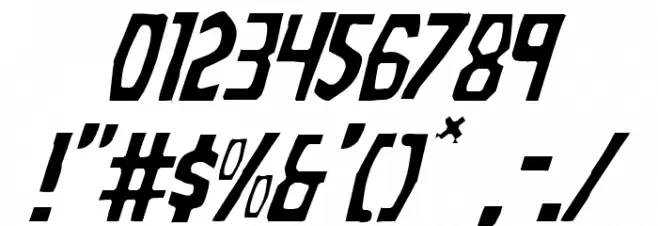 Grim Ghost Light Italic Font OTHER CHARS