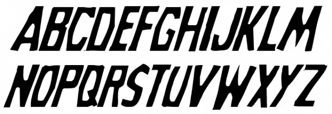 Grim Ghost Light Italic خط أحرف كبيرة