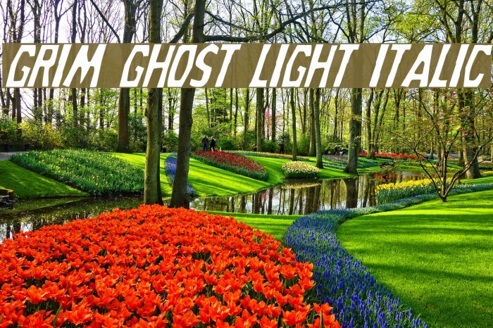Grim Ghost Light Italic Example 1