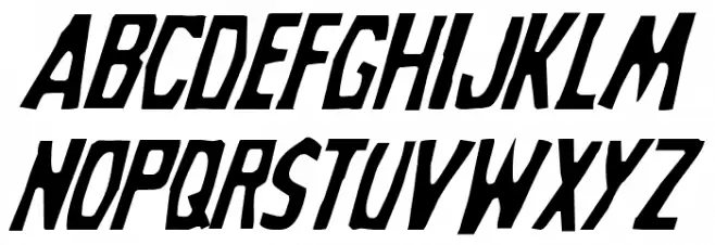 Grim Ghost Light Italic फ़ॉन्ट लोअरकेस