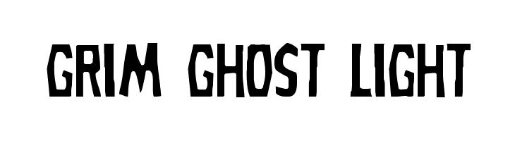 Grim Ghost Light Font