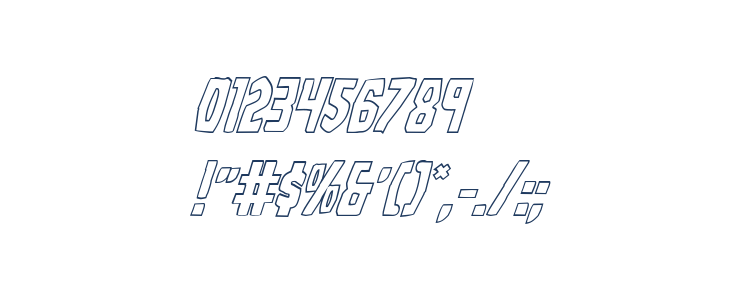 Grim Ghost Outline Italic Other Characters