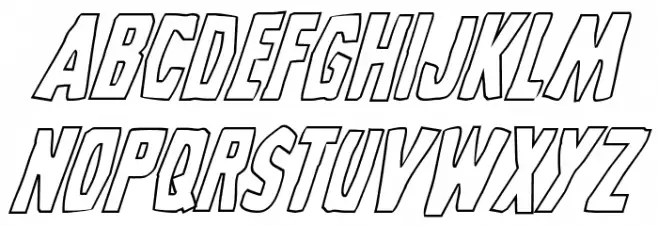 Grim Ghost Outline Italic