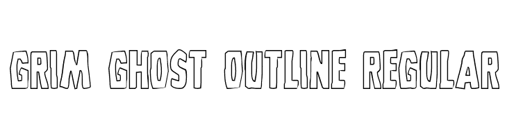 Grim Ghost Outline Regular Font