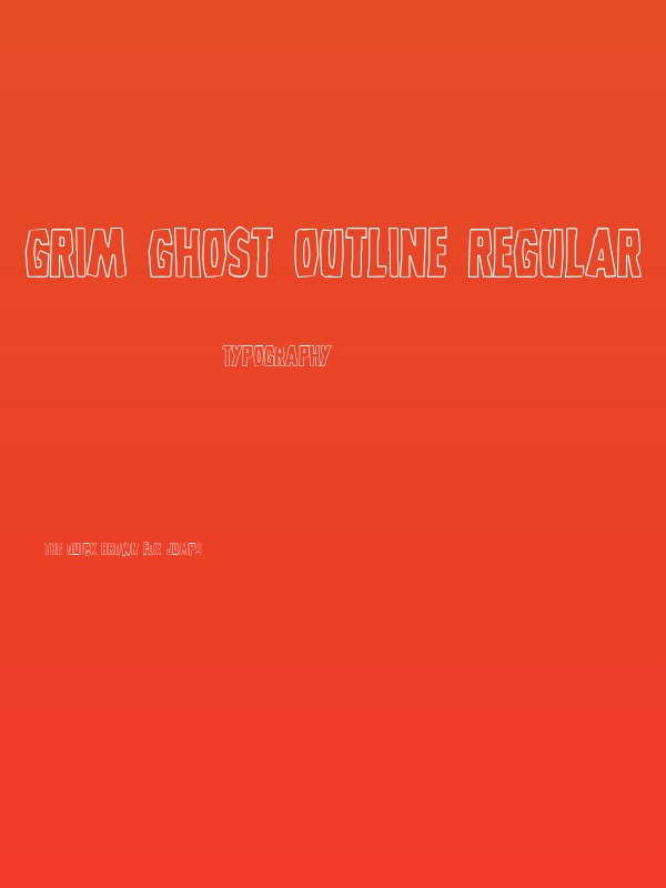 Grim Ghost Outline Regular Poster