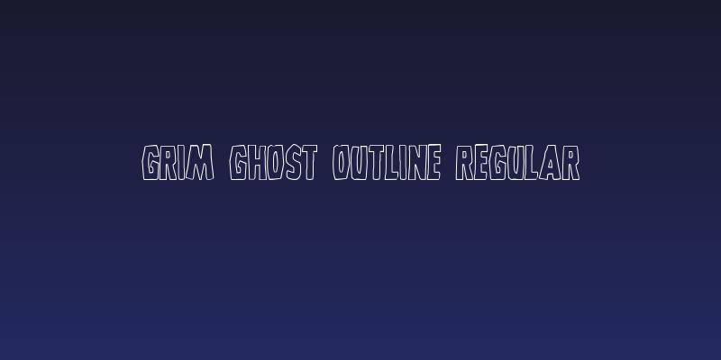 Grim Ghost Outline Regular Social Header