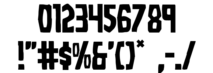 Grim Ghost Regular Font OTHER CHARS