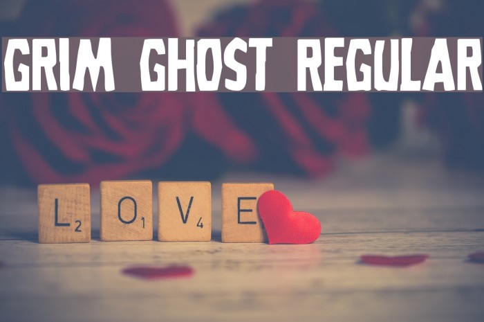 Grim Ghost Regular Font examples