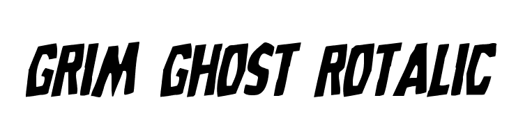 Grim Ghost Rotalic Font