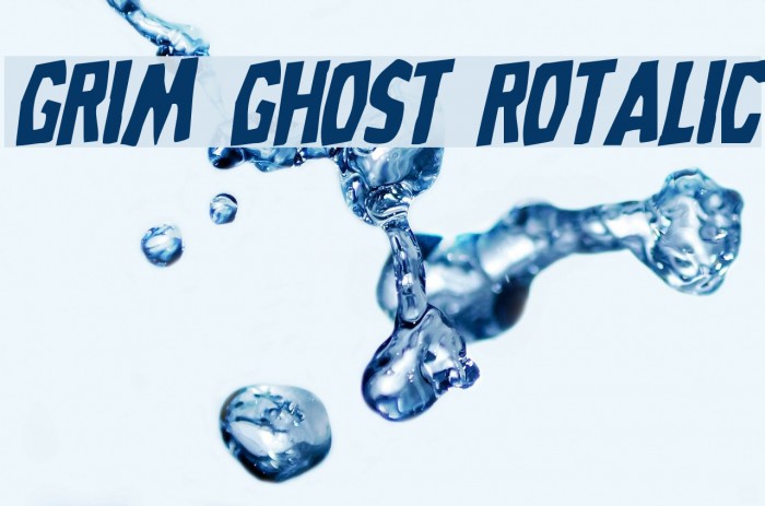 Grim Ghost Rotalic Font examples