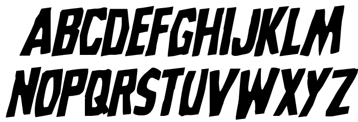 Grim Ghost Rotalic Font LOWERCASE