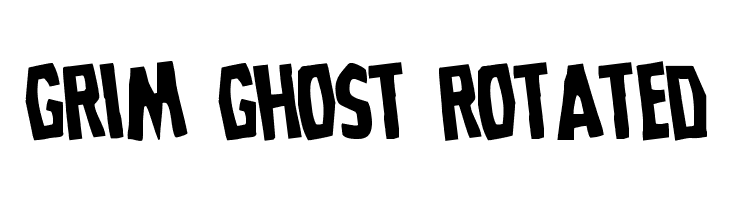 Grim Ghost Rotated  Descarca Fonturi Gratis